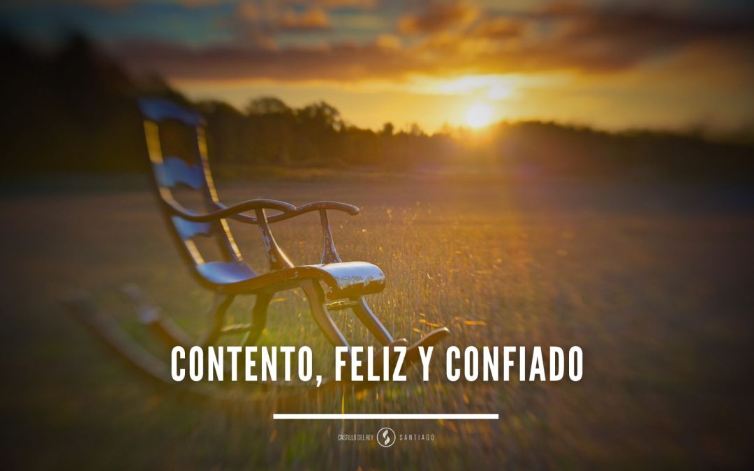 Contento, feliz y confiado